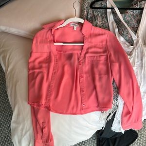 Express XS pink top
